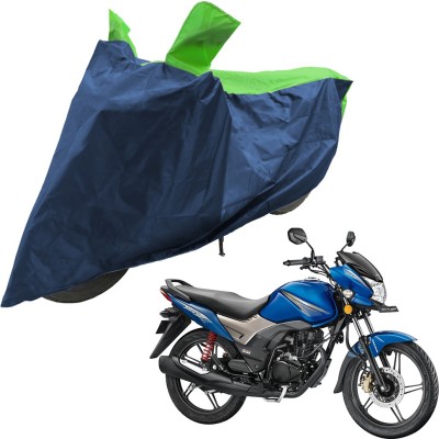 RiderShine Two Wheeler Cover for Honda(CB Shine, Blue, Green)