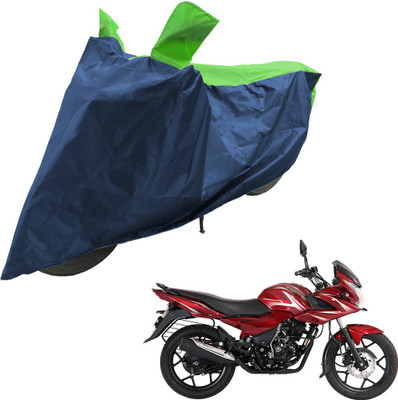 RiderShine Two Wheeler Cover for Bajaj(Discover 150 f, Blue, Green)