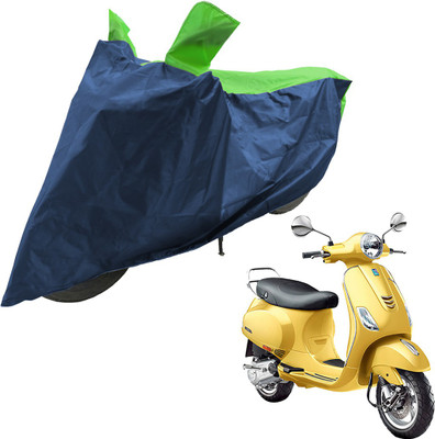RiderShine Two Wheeler Cover for Piaggio(Vespa VXL 150, Blue, Green)