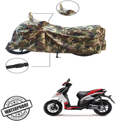 Autoinnovation Two Wheeler Cover for Aprilia(Green, Multicolor)