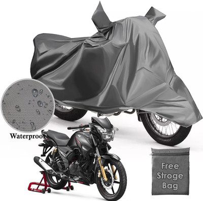 Atoray Waterproof Two Wheeler Cover for TVS(Apache RTR 180, Grey)