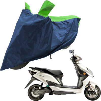 RiderShine Two Wheeler Cover for Evolet(Derby, Blue, Green)