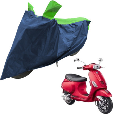 RiderShine Two Wheeler Cover for Piaggio(Vespa SXL 150, Blue, Green)