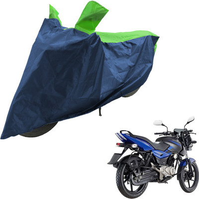 RiderShine Two Wheeler Cover for Bajaj(Pulsar 200 NS DTS-i, Blue, Green)