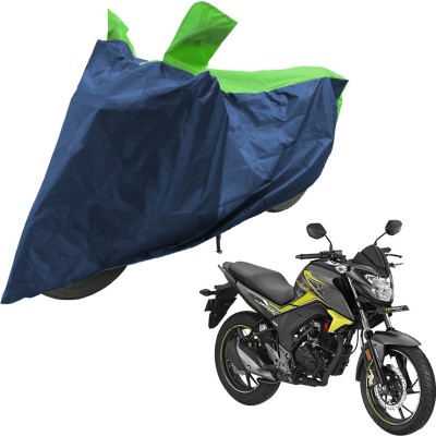 RiderShine Two Wheeler Cover for Honda(CB Hornet 160R, Blue, Green)