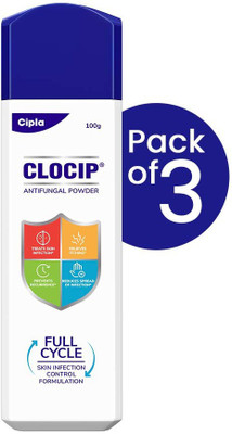 Cipla Clocip Antifungal Powder(3 x 100 g)