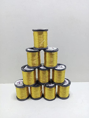 tanisha fashions golden Thread(300 m Pack of10)