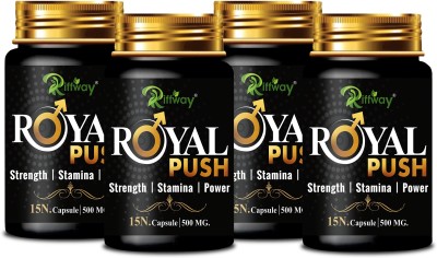 Riffway Royal Push Herbal Capsule For Long Timing Bigger Harder Male Orgasm(Pack of 4)