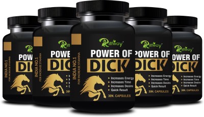 Riffway Power of D_ick Natural Supplement | Heigher Male Self-Esteem Improves Power(Pack of 5)