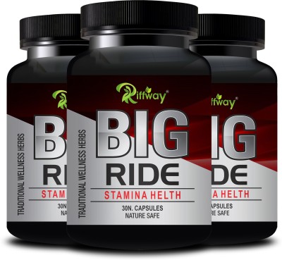 Riffway Big Ride Natural Medicine For Long Timing Bigger Harder Male Orgasm(Pack of 3)