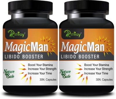 Riffway Magic Man Natural Supplement | Heigher Male Self-Esteem & Improves Stamina(Pack of 2)