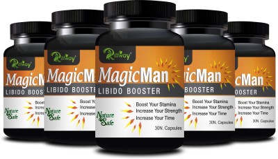 Riffway Magic Man Ayurvedic Formula | Heigher Male Self-Esteem & Improves Stamina(Pack of 5)