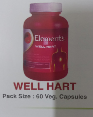 Elements WELLNESS Well hart(Pack of 60, 60 Capsules)