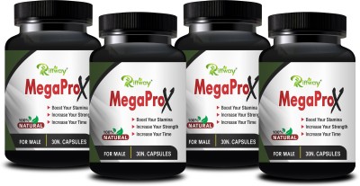 Riffway Mega Pro X Natural Pill | Heigher Male Self-Esteem & Improve Stamina(Pack of 4)