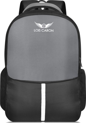 LOIS CARON LCB-016 GREY COLOR LAPTOP BACKPACK HI STORAGE 30 L Laptop Backpack(Grey)
