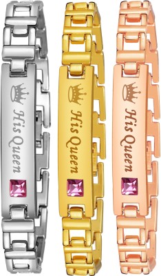 KAJARU Metal, Alloy Bracelet(Pack of 3)