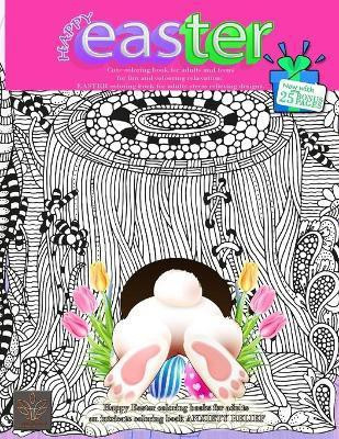 HAPPY EASTER Cute coloring book for adults and teens for fun and colouring relaxation(English, Paperback, Harmony Enjoyable)