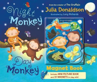 Night Monkey, Day Monkey Magnet Book(English, Board book, Donaldson Julia)