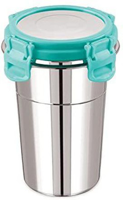 NEELESHWARI 400 ml Steel Shaker(Pack of 1, Blue, Steel/Chrome)