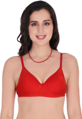 CHILEELIFE Women Push-up Lightly Padded Bra(Red)