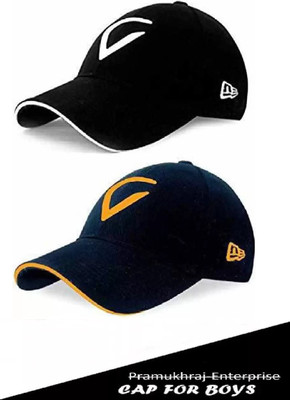 Pramukhraj Enterprise Solid Sports/Regular Cap Cap(Pack of 2)