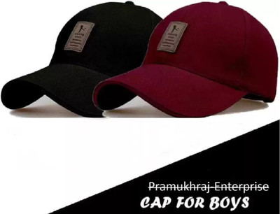 Zadinga Self Design Sports/Regular Cap Cap(Pack of 2)