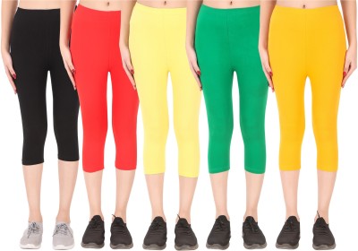 Ayvina Cotton Lycra capri for women,capri for ladies,capri for girls Women Multicolor Capri