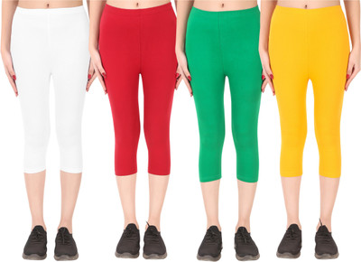 Ayvina Cotton Lycra capri for women,capri for ladies,capri for girls Women Multicolor Capri