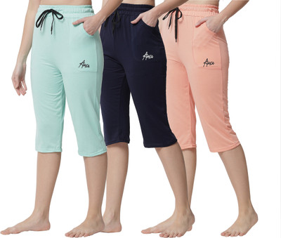 Fit N Fame Women Multicolor Capri