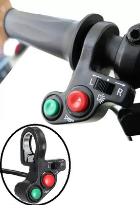 AIRSKY 3 in 1 Motorcycle Headlight Horn Turn Signal Light Indicator Control Switch 3 Car Dash Switch Panel(12 V)