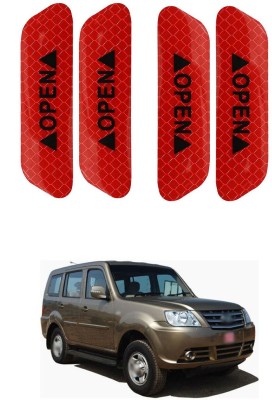 PECUNIA Plastic Car Door Guard(Red, Pack of 4, Tata, Sumo Grande)