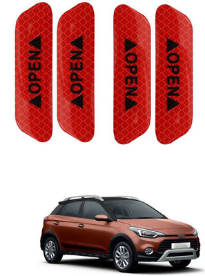 PECUNIA Plastic Car Door Guard(Red, Pack of 4, Hyundai, i20)