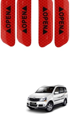 PECUNIA Plastic Car Door Guard(Red, Pack of 4, Mahindra, Xylo)