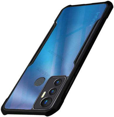 Krish Tech Back Cover for Infinix Hot 12 Play(Black, Camera Bump Protector, Pack of: 1)