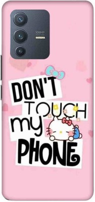 NDCOM Back Cover for Vivo V23 Pro 5G Dont Touch My Phone Printed(Multicolor, Hard Case, Pack of: 1)