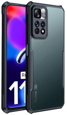 KloutCase Back Cover for Back Cover For, Redmi Note 11 Pro, Redmi Note 11 Pro Plus 5G(Black, Camera Bump Protector)