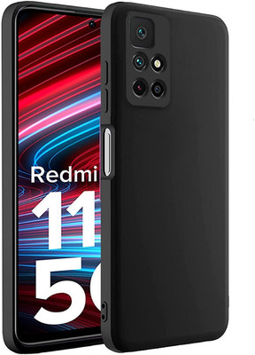 Foncase Back Cover for Redmi Note 11T 5G, Mi Note 11T 5G, Poco M4 Pro 5G, Back Case(Black, Grip Case, Silicon, Pack of: 1)