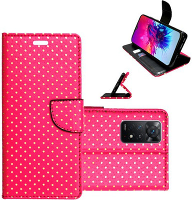 Realgo Flip Cover for Mi Redmi Note 11 Pro 5G(Pink, Pack of: 1)