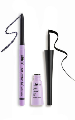 Plum Eye-Swear-By Line & Define Duo | Kohl Kajal(2 Items in the set)