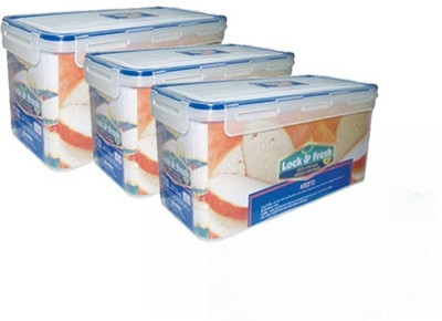 Nabhya Plastic Grocery Container  - 6070 ml(Pack of 2, White)