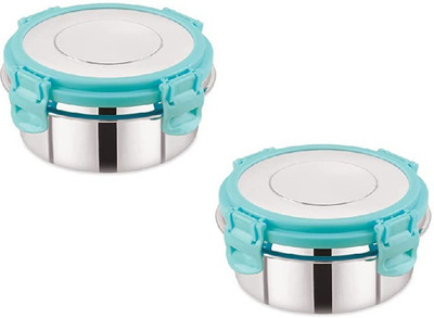 YASHODEEP PLASTIC Steel Utility Container  - 250 ml(Pack of 2, Blue)