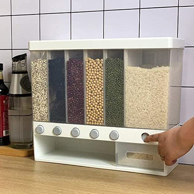 Rustic Plastic Grocery Container  - 1000 ml(Multicolor)