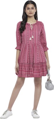 PEOPLE Women A-line Pink Dress