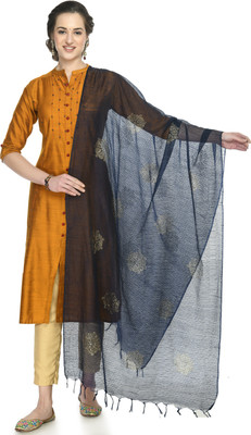 A R SILK HANDLOOM Cotton Blend Self Design Women Dupatta