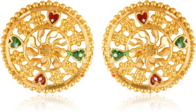 VIGHNAHARTA Shimmering Beautiful Gold Plated Screw back Stud earring for Women&Girls Alloy Stud Earring