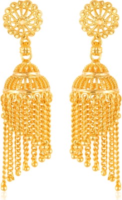 VIGHNAHARTA Shimmering Beautiful Gold Plated Screw back Jhumki earring for Women&Girls Alloy Jhumki Earring
