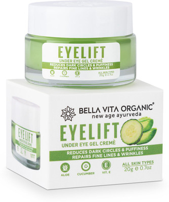 Bella vita organic EyeLift Under Eye Cream Gel for Dark Circles, Puffy Eyes, Wrinkles & Removal(20 g) deal from flipkart Bella vita organic EyeLift Under Eye Cream Gel for Dark Circles, Puffy Eyes, Wrinkles & Removal(20 g) deal from flipkart