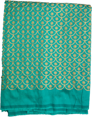 Dudheeba Textiles Silk Blend Embroidered Blouse Material