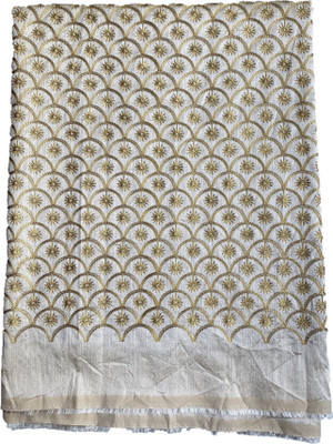 Shantuba Textile Silk Blend Embroidered Blouse Material