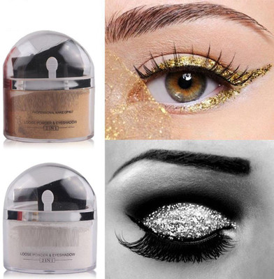 KA-KAIASHA SHIMMERY FACE SILVER & GOLD WATER PROOF & LONG WEAR HIGHLIGHTER PACK OF 2 Highlighter(SILVER, GOLDEN)